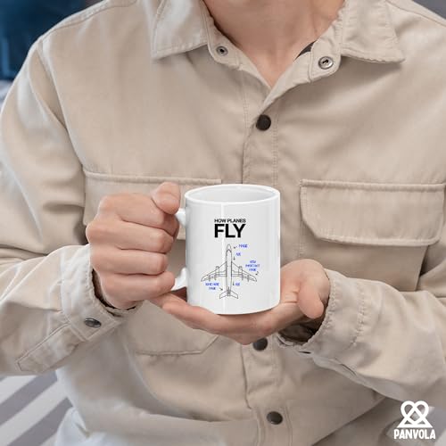 How Planes Fly Pilot Gifts Aviation Aerospace | Ceramic Coffee Mug | 11 OZ