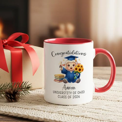 Sheep Graduation Gifts For Her Him Daughter | Customised Coffee Mug | 11 OZ