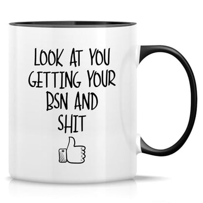 Funny Nurse BSN Bachelor of Science Graduate | Ceramic Coffee Mug | 11 OZ