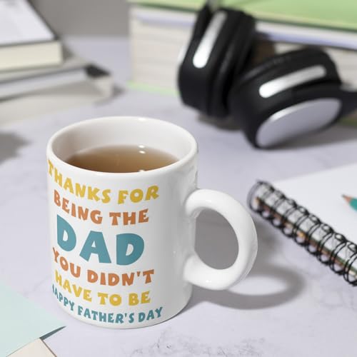 Custom Stepdad with Names Personalized | Customised Coffee Mug | 11 OZ