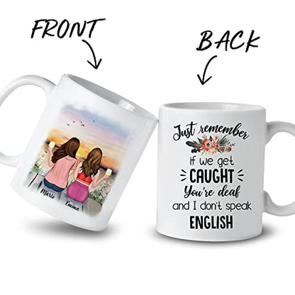 GOSSBY Personalized Custom 2 Sisters Just | Customised Coffee Mug | 11 OZ