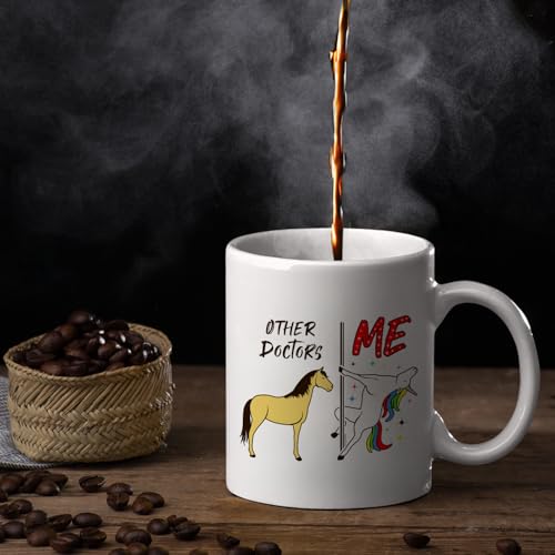 Veracco Other Doctors Vs Me Unicorn Funny | Ceramic Coffee Mug | 11 OZ