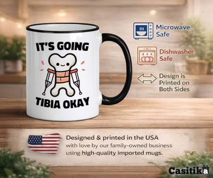 After Knee Surgery Recovery Gifts Get Well | Ceramic Coffee Mug | 11 OZ