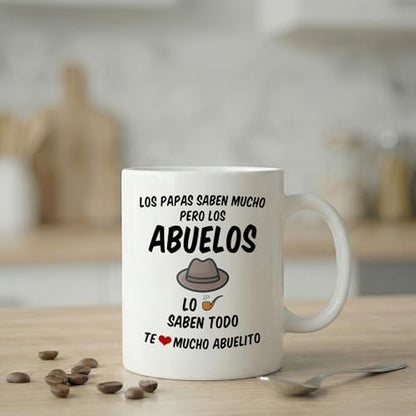 Regalos para el Mejor Abuelo del Mundo | Ceramic Coffee Mug | 11 OZ