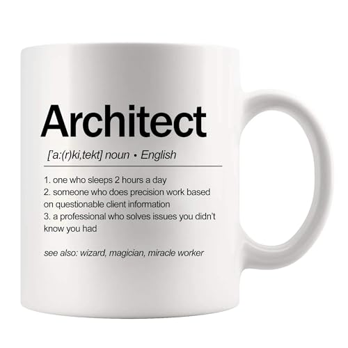 Architect Definition Gifts For Men Women | Ceramic Coffee Mug | 11 OZ