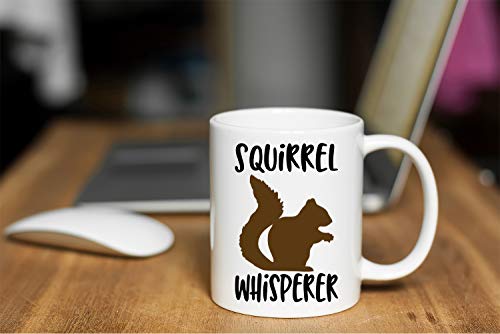 Funnwear Squirrel Whisperer or Novelty Funny | Ceramic Coffee Mug | 11 OZ