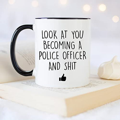 Police Academy Graduation Law Funny | Ceramic Coffee Mug | 11 OZ