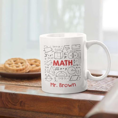 Personalized Math Formulas Custom Accent | Customised Coffee Mug | 11 OZ