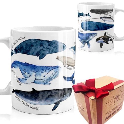 Graduation Gifts for Whale Lovers Funny Ocean | Ceramic Coffee Mug | 11 OZ