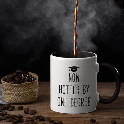 Veracco Funny Gift Graduation Now Hotter By | Ceramic Coffee Mug | 11 OZ