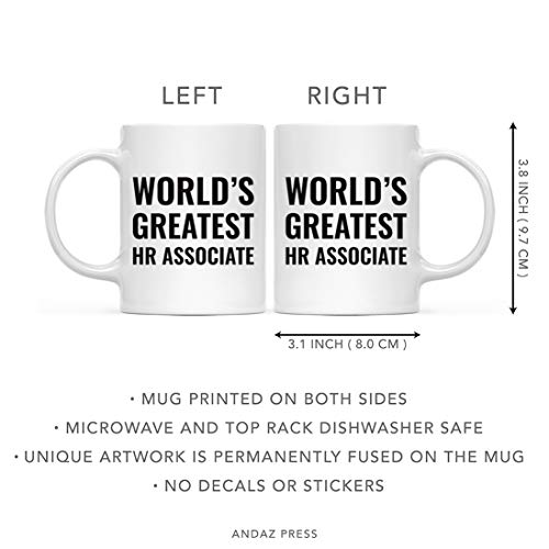 Gift for Men or Women World s Greatest HR | Ceramic Coffee Mug | 11 OZ