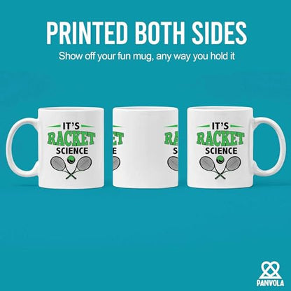 It s Racket Science Tennis Gifts Player Coach | Ceramic Coffee Mug | 11 OZ