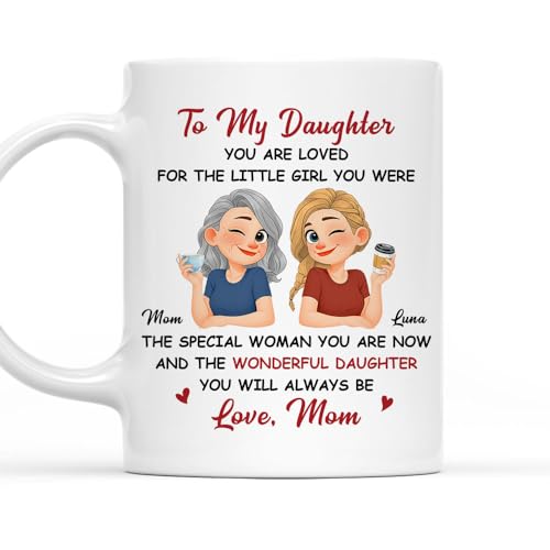 Wrappiness Personalized Daughter from Mom | Customised Coffee Mug | 11 OZ
