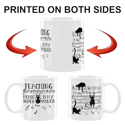 Music Teacher Gifts for Women Educators | Ceramic Coffee Mug | 11 OZ