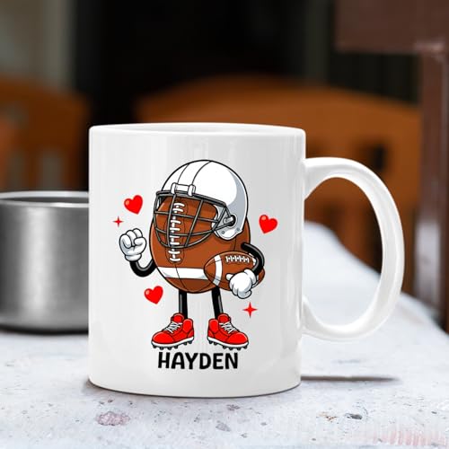 Football Player Gift For Sport Lovers Him | Customised Coffee Mug | 11 OZ