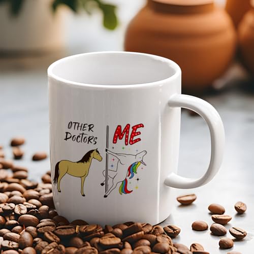 Veracco Other Doctors Vs Me Unicorn Funny | Ceramic Coffee Mug | 11 OZ