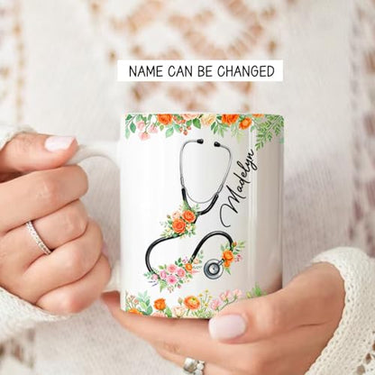 Custom Name Nurse Accent Personalized | Customised Coffee Mug | 11 OZ