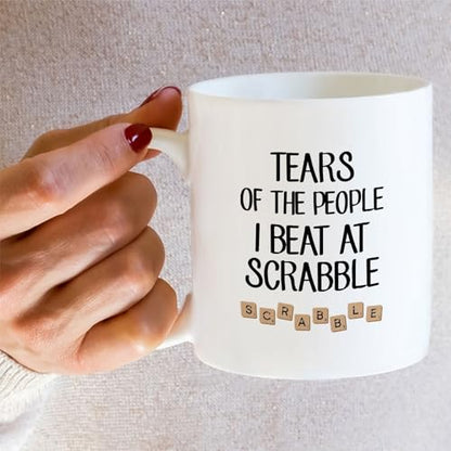 Funny Sarcastic Scrabble Tears of the People I | Ceramic Coffee Mug | 11 OZ