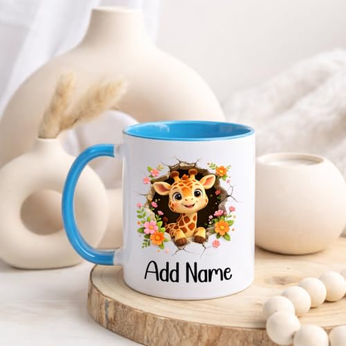 Giraffe Custom Breaking Through Wall | Customised Coffee Mug | 11 OZ