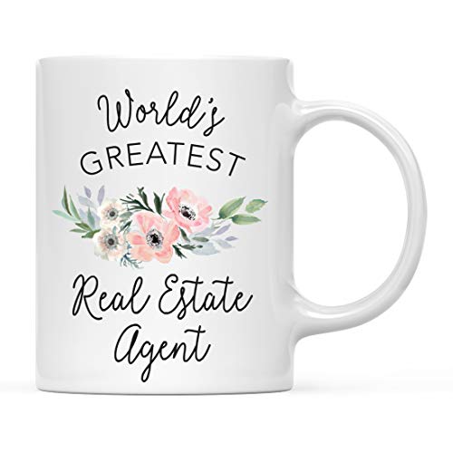 Gift for Women World s Greatest Real Estate | Ceramic Coffee Mug | 11 OZ