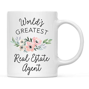 Gift for Women World s Greatest Real Estate | Ceramic Coffee Mug | 11 OZ