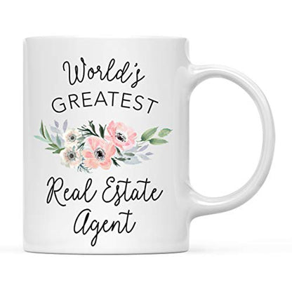 Gift for Women World s Greatest Real Estate | Ceramic Coffee Mug | 11 OZ