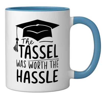 Graduation Tassel Worth The Hassle College | Ceramic Coffee Mug | 11 OZ