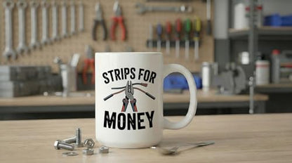 Electrician Gifts For Men Strips Money Cool | Ceramic Coffee Mug | 11 OZ
