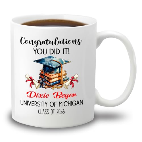 Congratulations You Did It Personalized | Customised Coffee Mug | 11 OZ