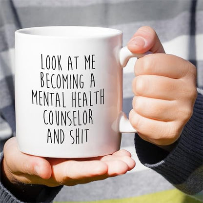 Funny Mental Health Counselor or Humorous Gift | Ceramic Coffee Mug | 11 OZ