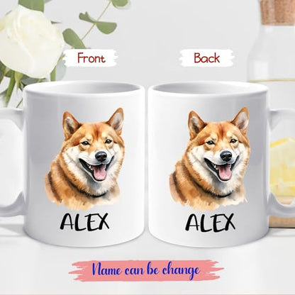 Personalized Shiba Inu Unique Dog | Customised Coffee Mug | 11 OZ