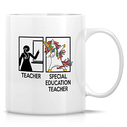 Funny Special Education Teacher Dabbing | Ceramic Coffee Mug | 11 OZ