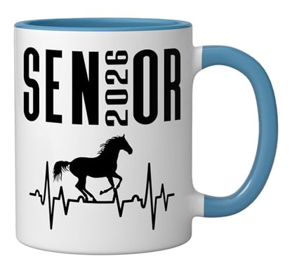 Class of 2026 Senior Equestrian Themed Horse | Ceramic Coffee Mug | 11 OZ
