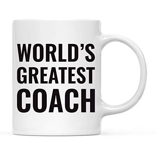 Gift for Men or Women World s Greatest Coach | Ceramic Coffee Mug | 11 OZ