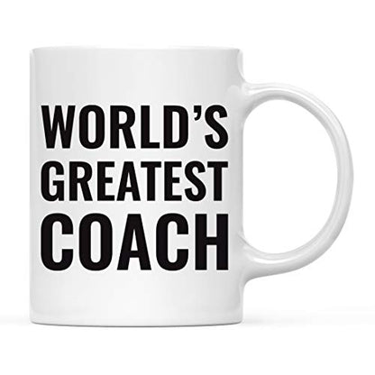 Gift for Men or Women World s Greatest Coach | Ceramic Coffee Mug | 11 OZ