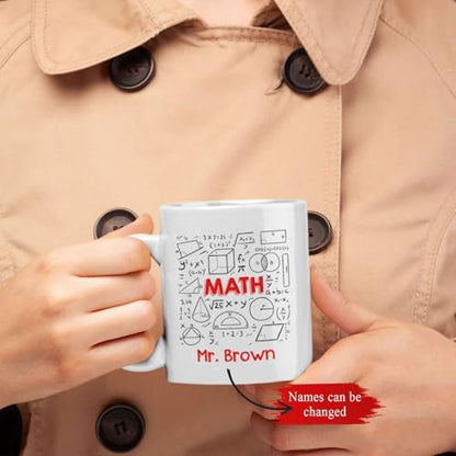 Personalized Math Formulas Custom Accent | Customised Coffee Mug | 11 OZ