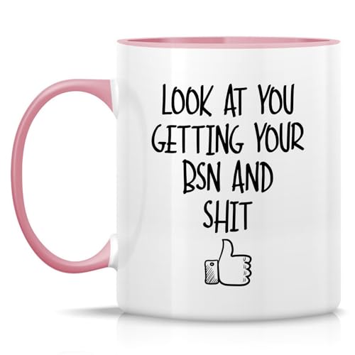 Funny Nurse BSN Bachelor of Science in Funny | Ceramic Coffee Mug | 11 OZ