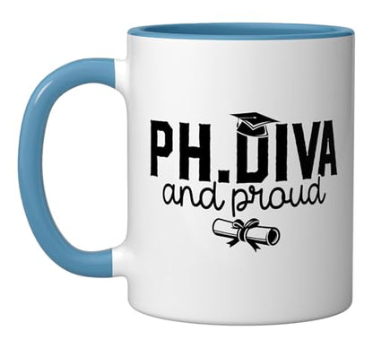 Ph Diva PhD Graduation Degree Doctor | Ceramic Coffee Mug | 11 OZ