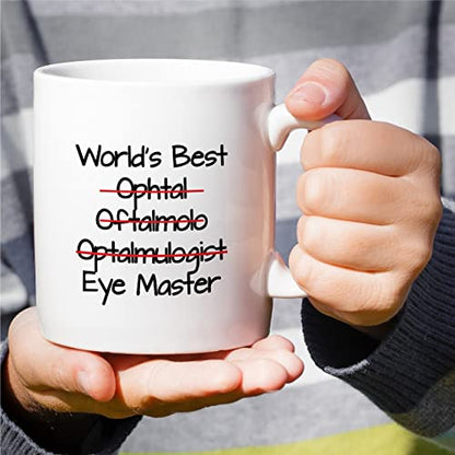 Funny World s Best Ophthalmologist Eye Doctor | Ceramic Coffee Mug | 11 OZ