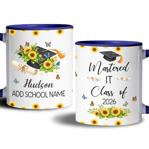 Custom Mastered It Class of 2026 with Name | Customised Coffee Mug | 11 OZ