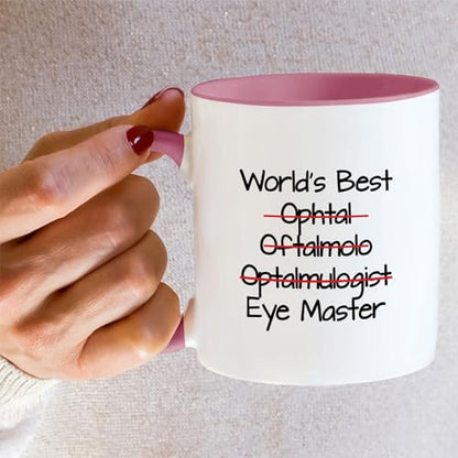 Funny World s Best Ophthalmologist Eye Funny | Ceramic Coffee Mug | 11 OZ