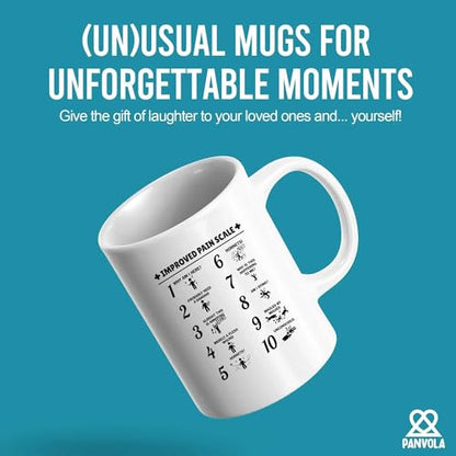 Improved Pain Scale Nurse Gifts For Women Men | Ceramic Coffee Mug | 11 OZ