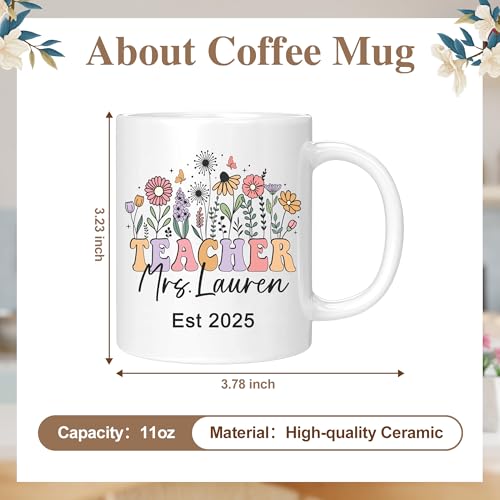 Elemtansy Personalized Teacher Appreciation | Customised Coffee Mug | 11 OZ