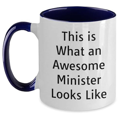 Minister Two Tone Quote This Is What An Funny | Ceramic Coffee Mug | 11 OZ