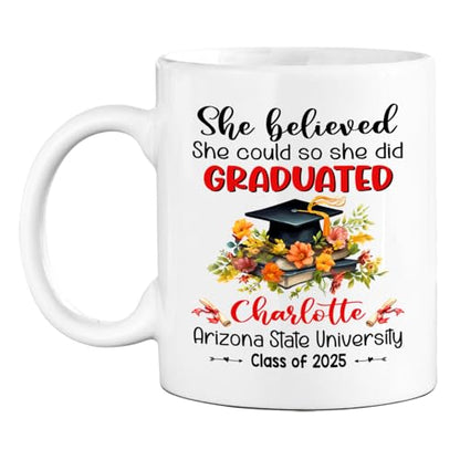 She Believed Could So Did Personalized | Customised Coffee Mug | 11 OZ