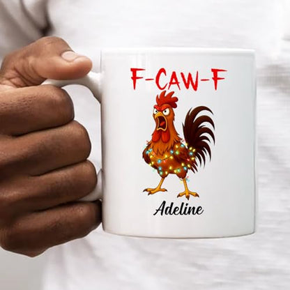 Personalized Chickens Pun Sarcastic Funny | Customised Coffee Mug | 11 OZ