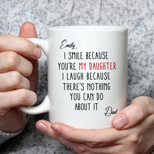 Wrappiness Funny Daughter from Mom Dad I | Customised Coffee Mug | 11 OZ