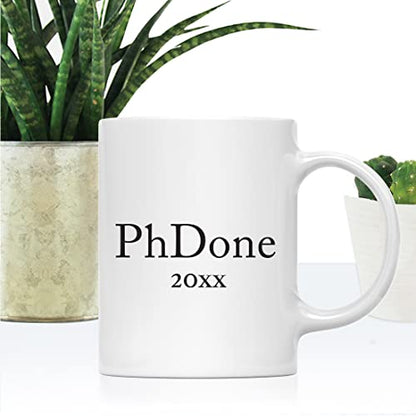 Graduation Gift PhDone 2026 1-Pack Includes | Ceramic Coffee Mug | 11 OZ