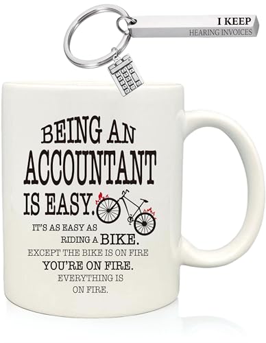 Funny Accountant Gifts Being an is Easy | Ceramic Coffee Mug | 11 OZ
