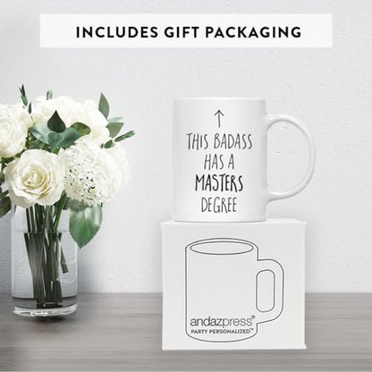 Graduation Gift This Badass Has A Masters | Ceramic Coffee Mug | 11 OZ